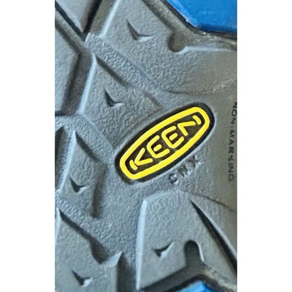 KEEN Shoes Boys Size 12 Blue Green Gray Adjustable Washable Closed Toe Sandals - Picture 8 of 11